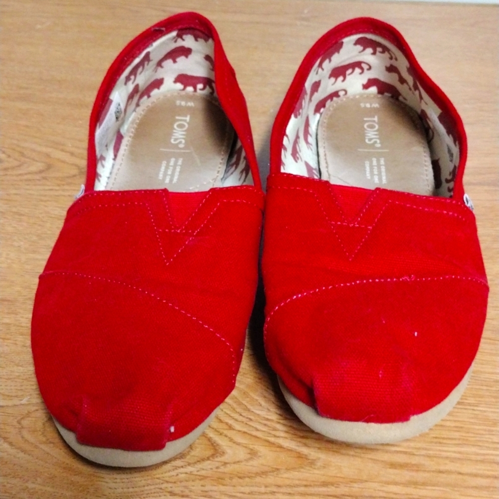 Toms red alpargatas Classic